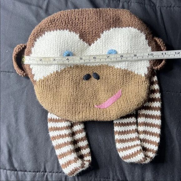 BLABLA KIDS  Brown Monkey Backpack - A super cute bag for your little one! - Picture 6 of 9